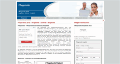 Desktop Screenshot of pflegerente.biz